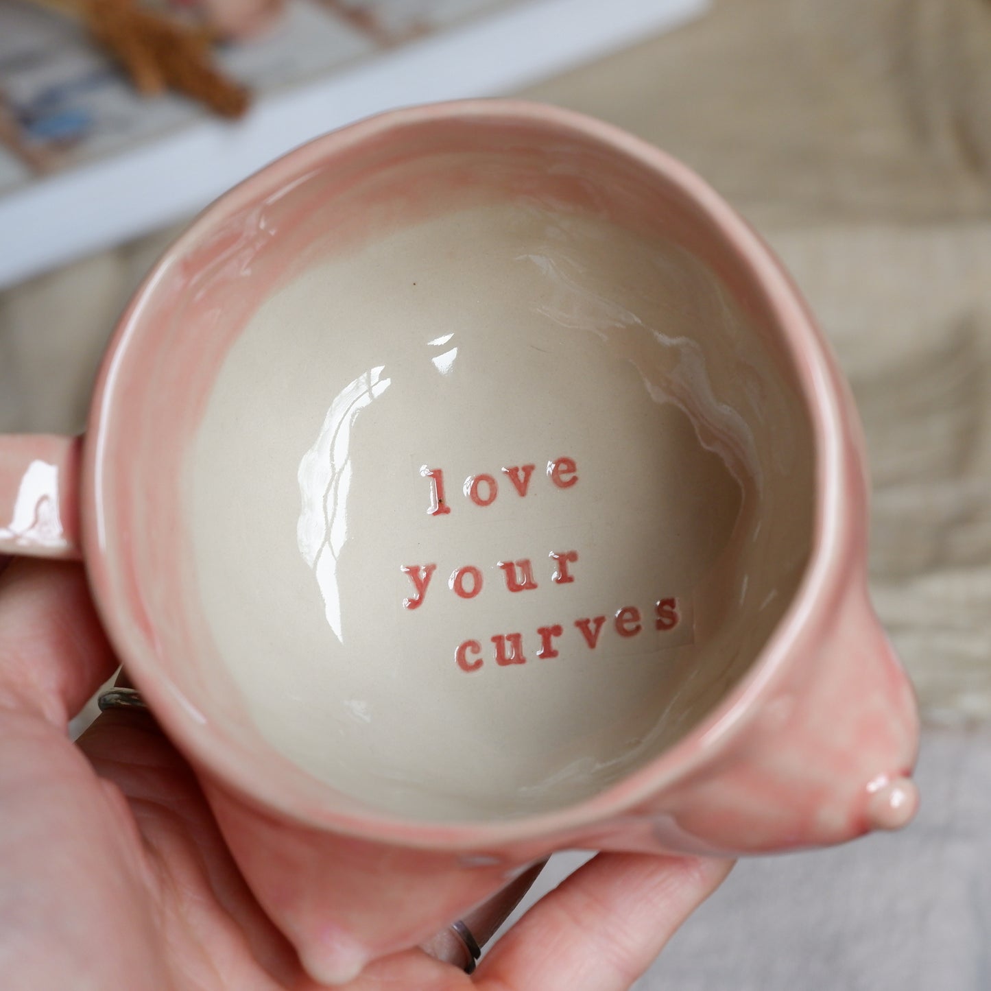 Blush Dawn Mug / love your curves