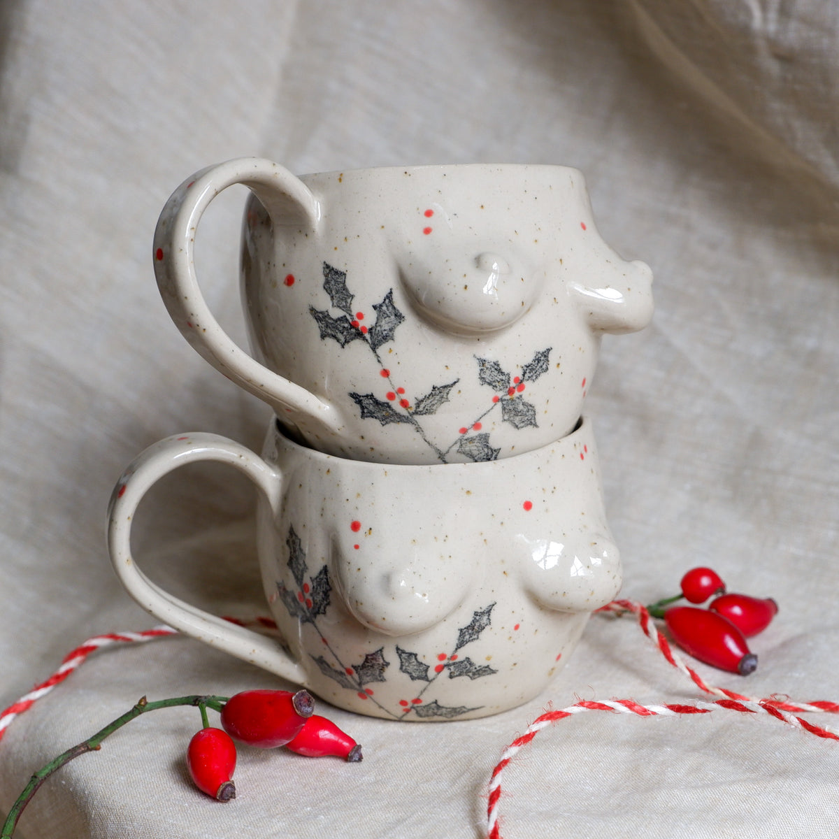 Pencil Holly Mug