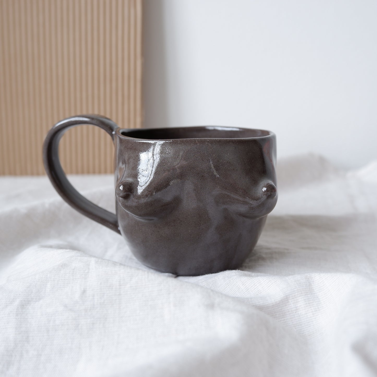 Black Clay Mug No3