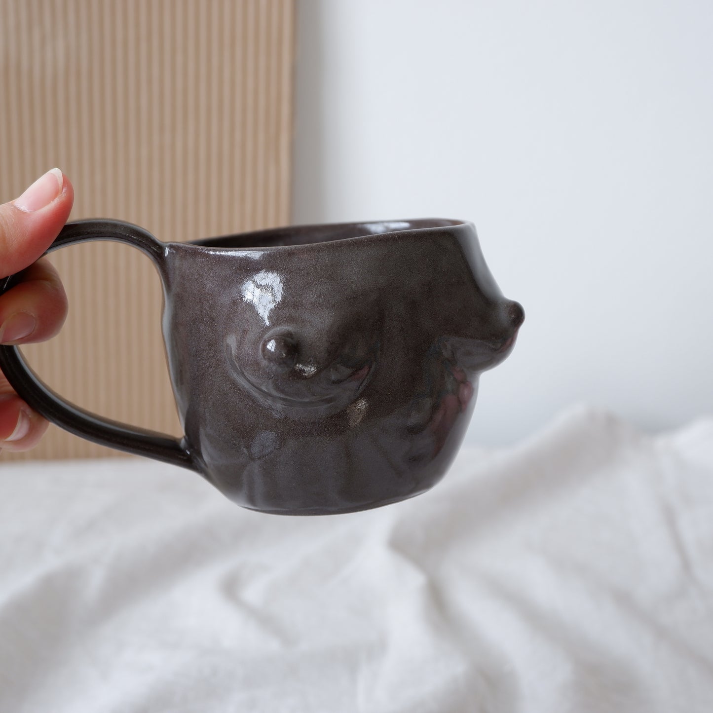 Black Clay Mug No3