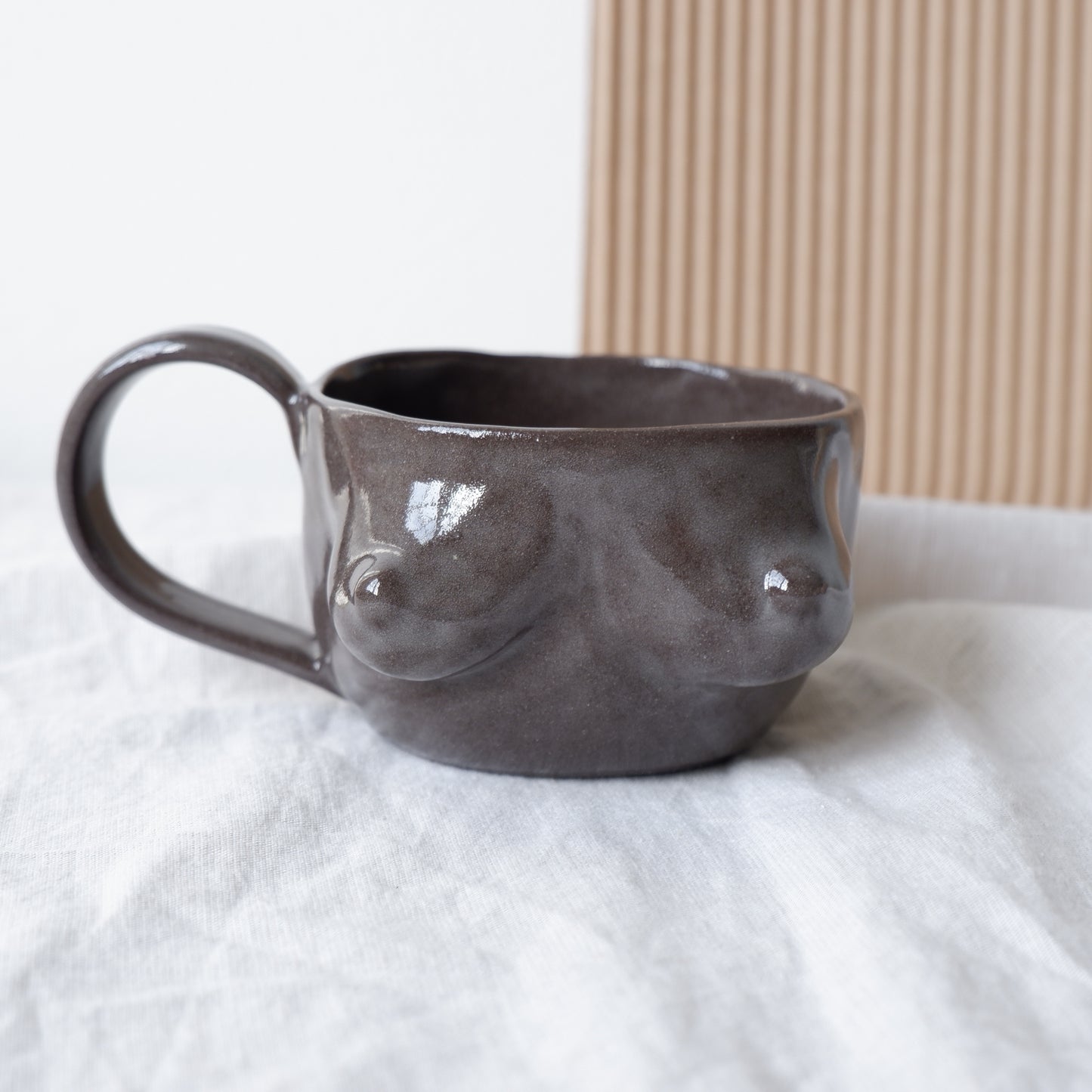 Black Clay Mug No4