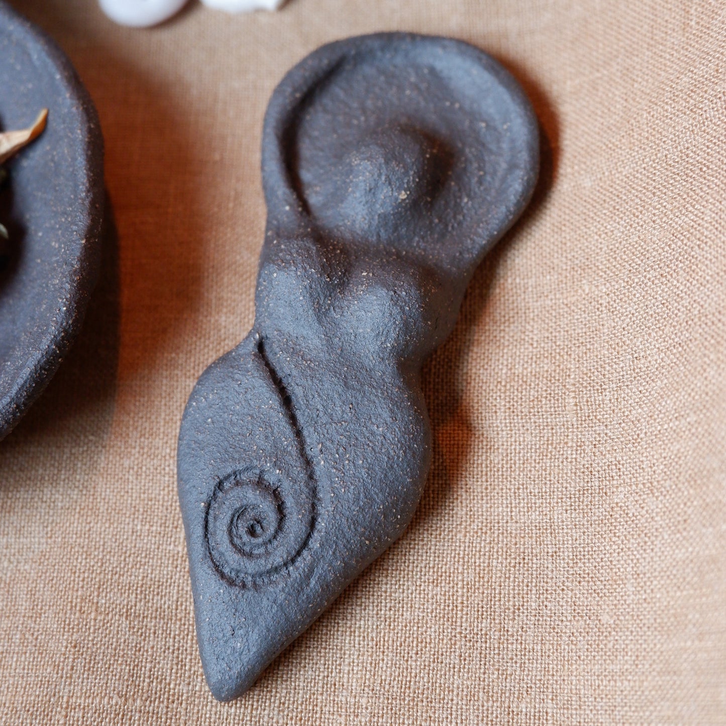 Clay Goddess sculpture