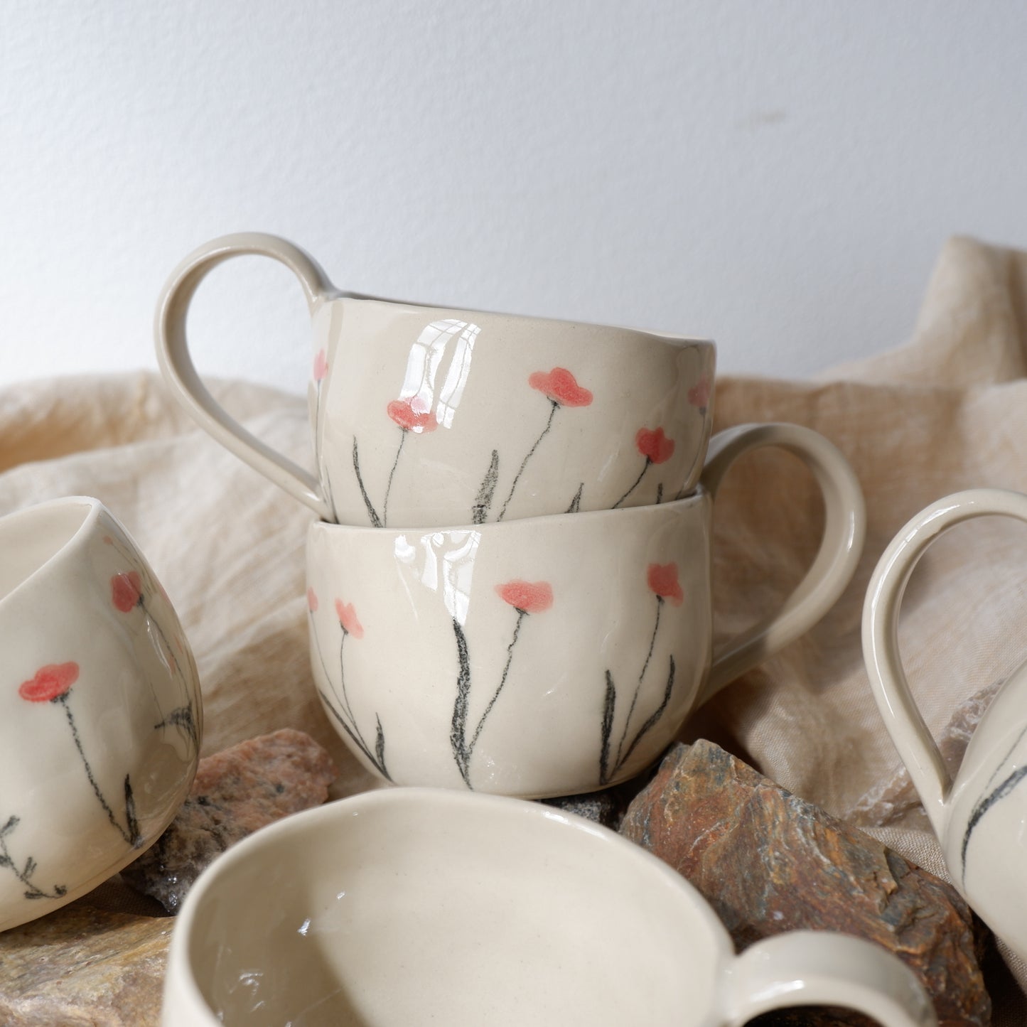 Poppy Flowers Mug
