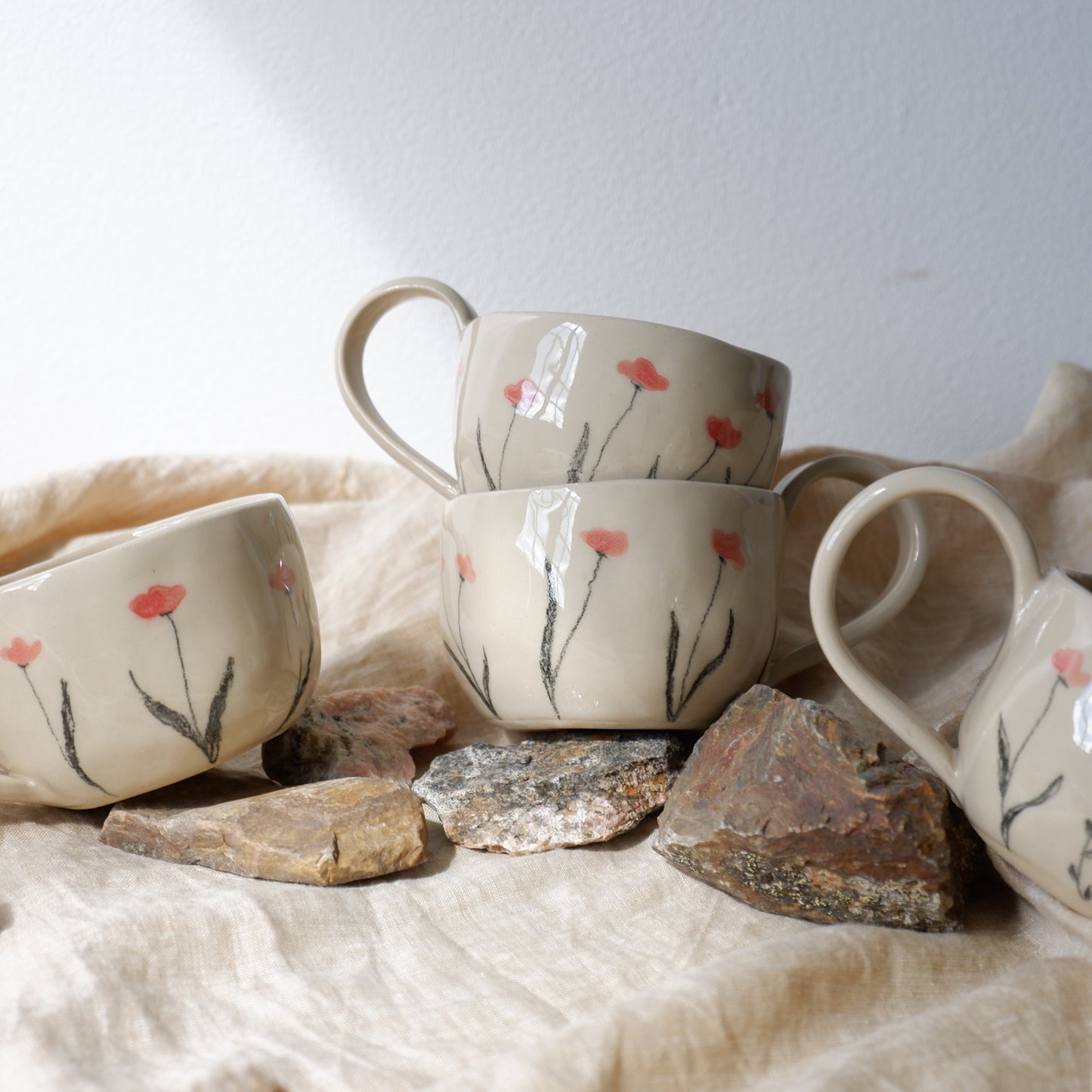 Poppy Flowers Mug