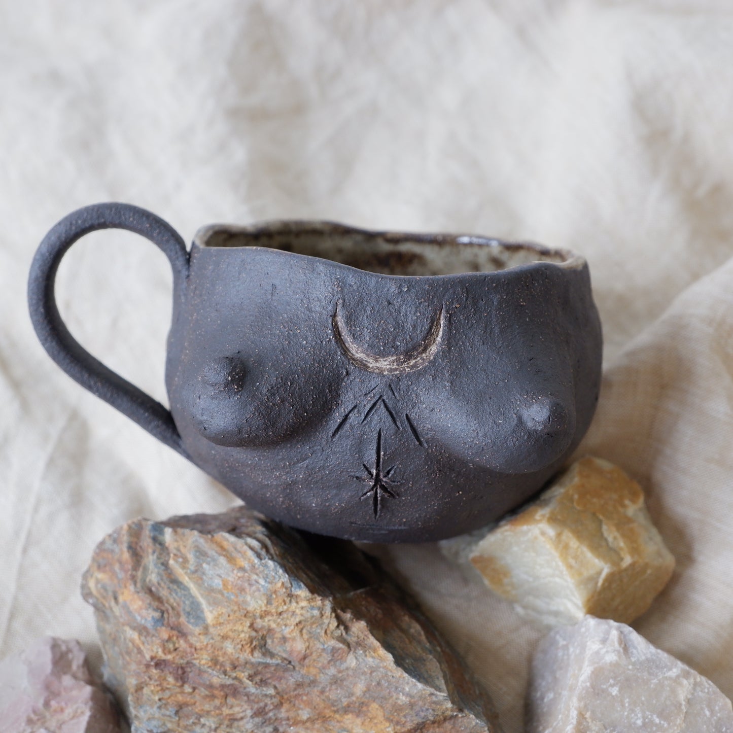 Rooted Collection // Carved tattoo mug 1