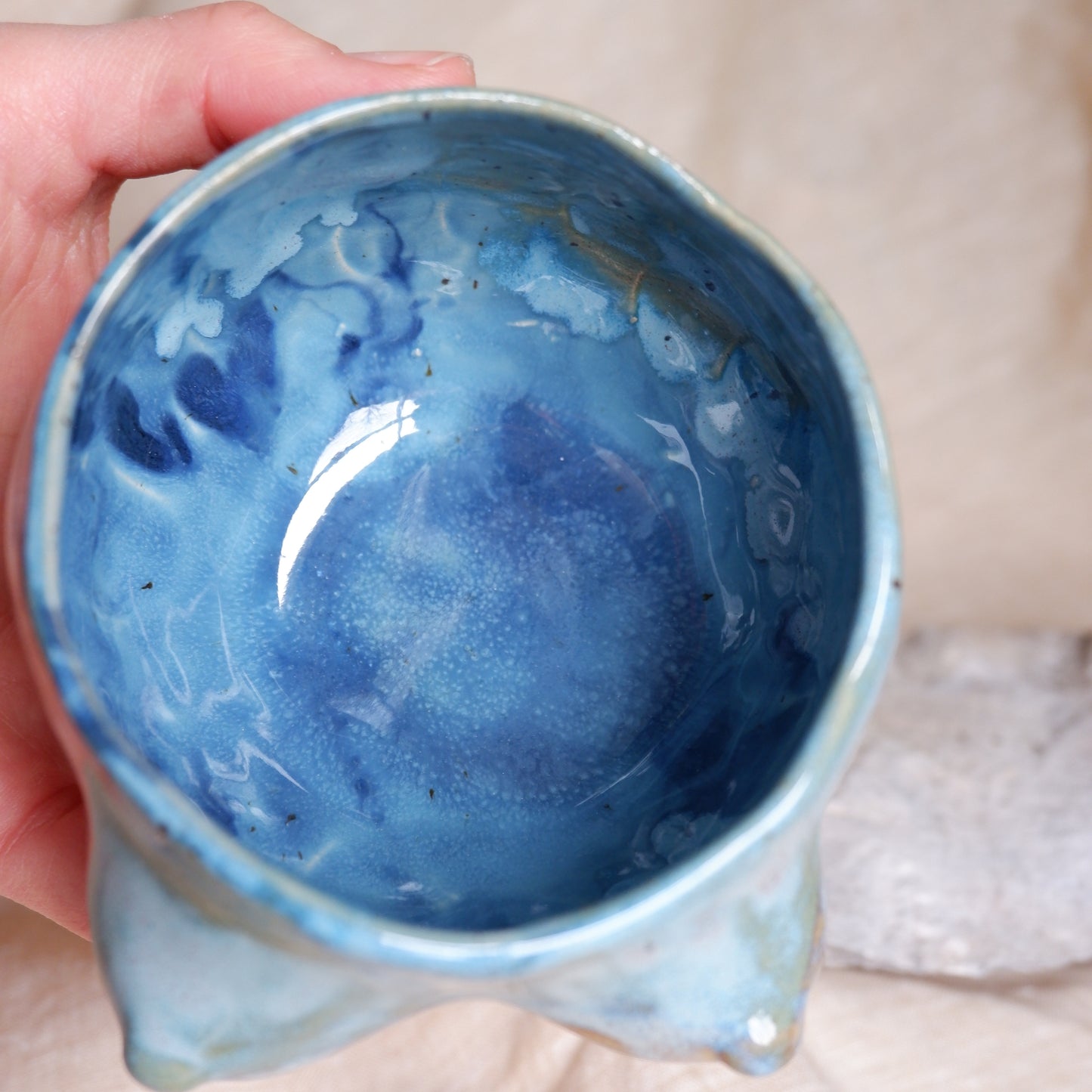Ocean Collection / carved waves mug