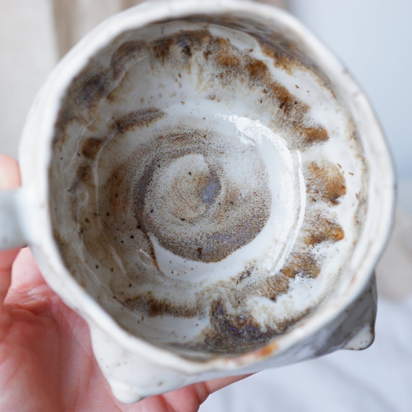 Birch Bark Mug with raised bottom