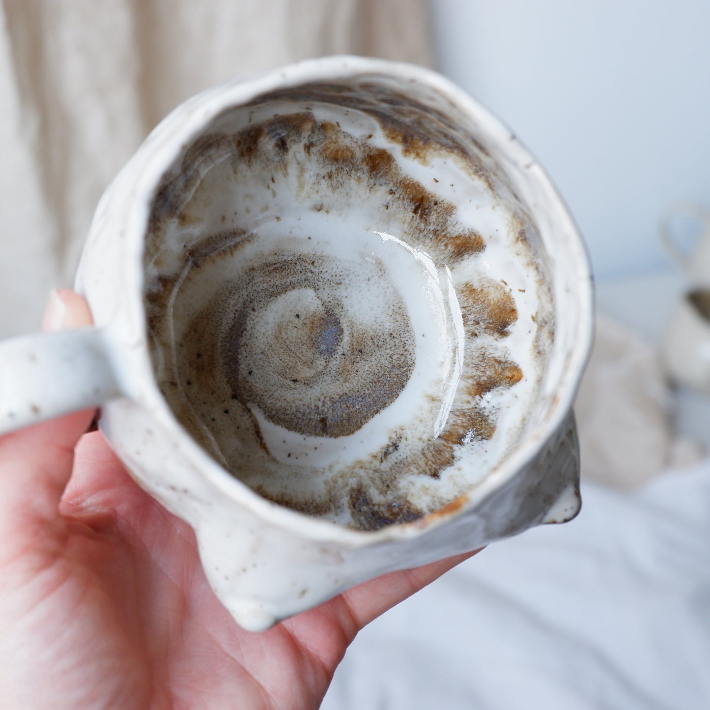 Birch Bark Mug with raised bottom