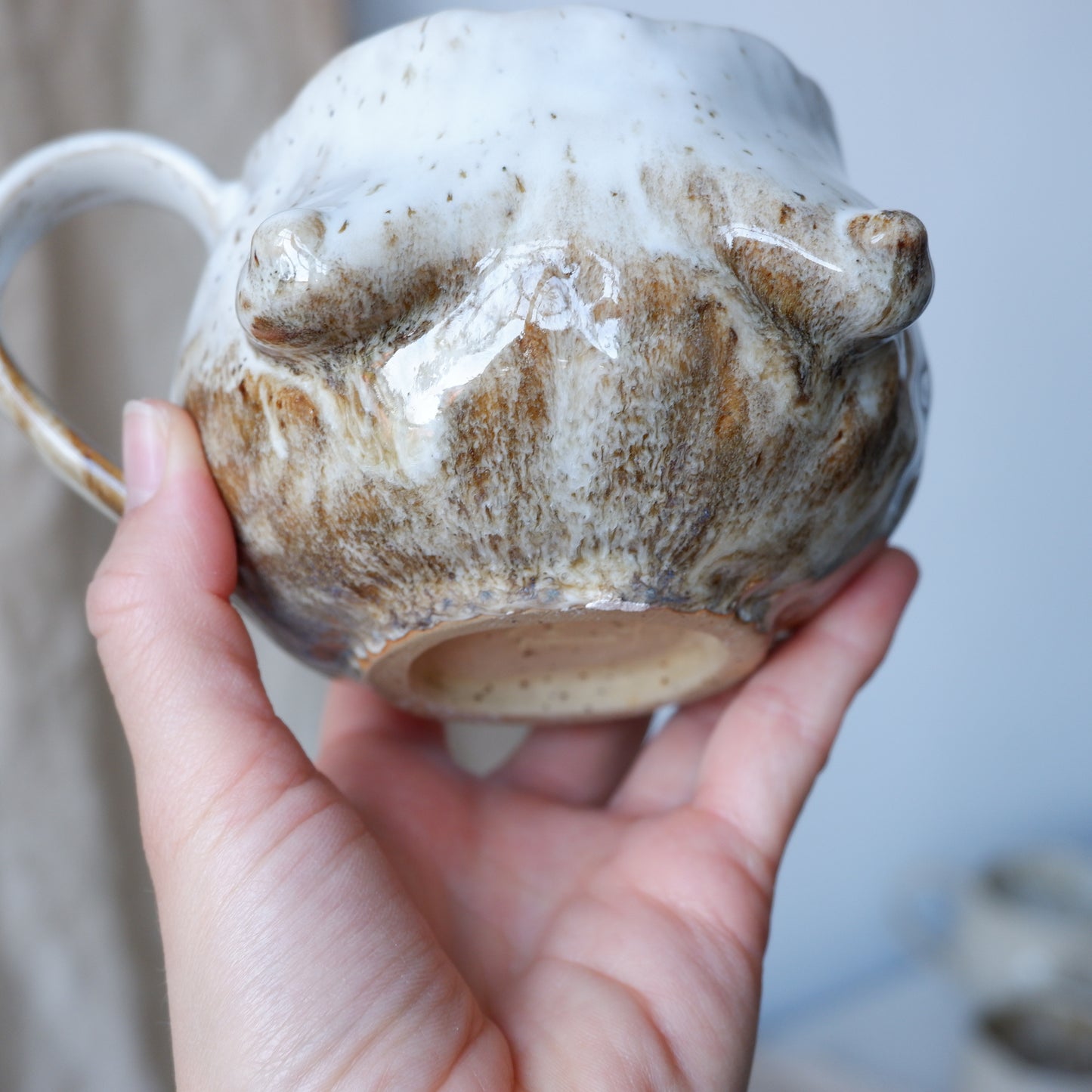 Birch Bark Mug with raised bottom