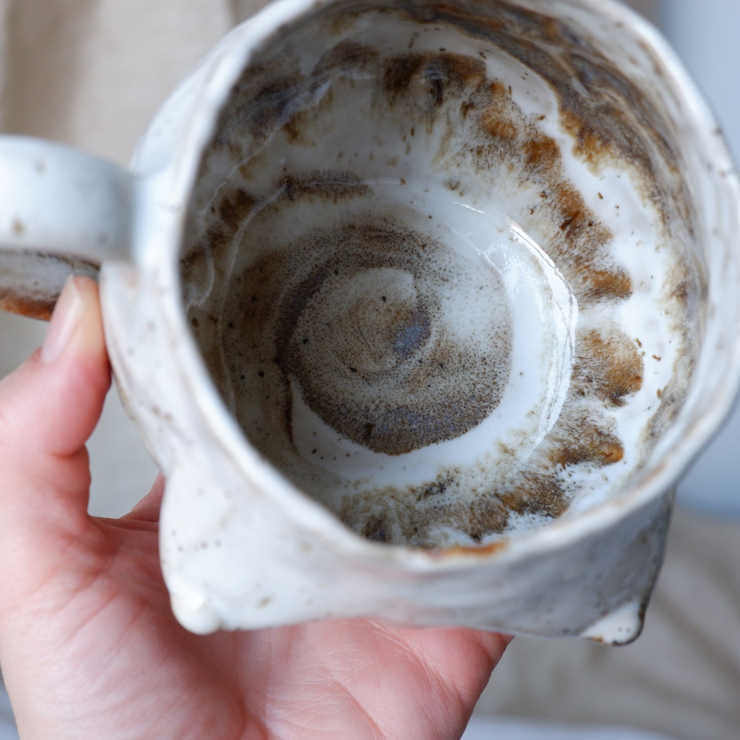 Birch Bark Mug with raised bottom