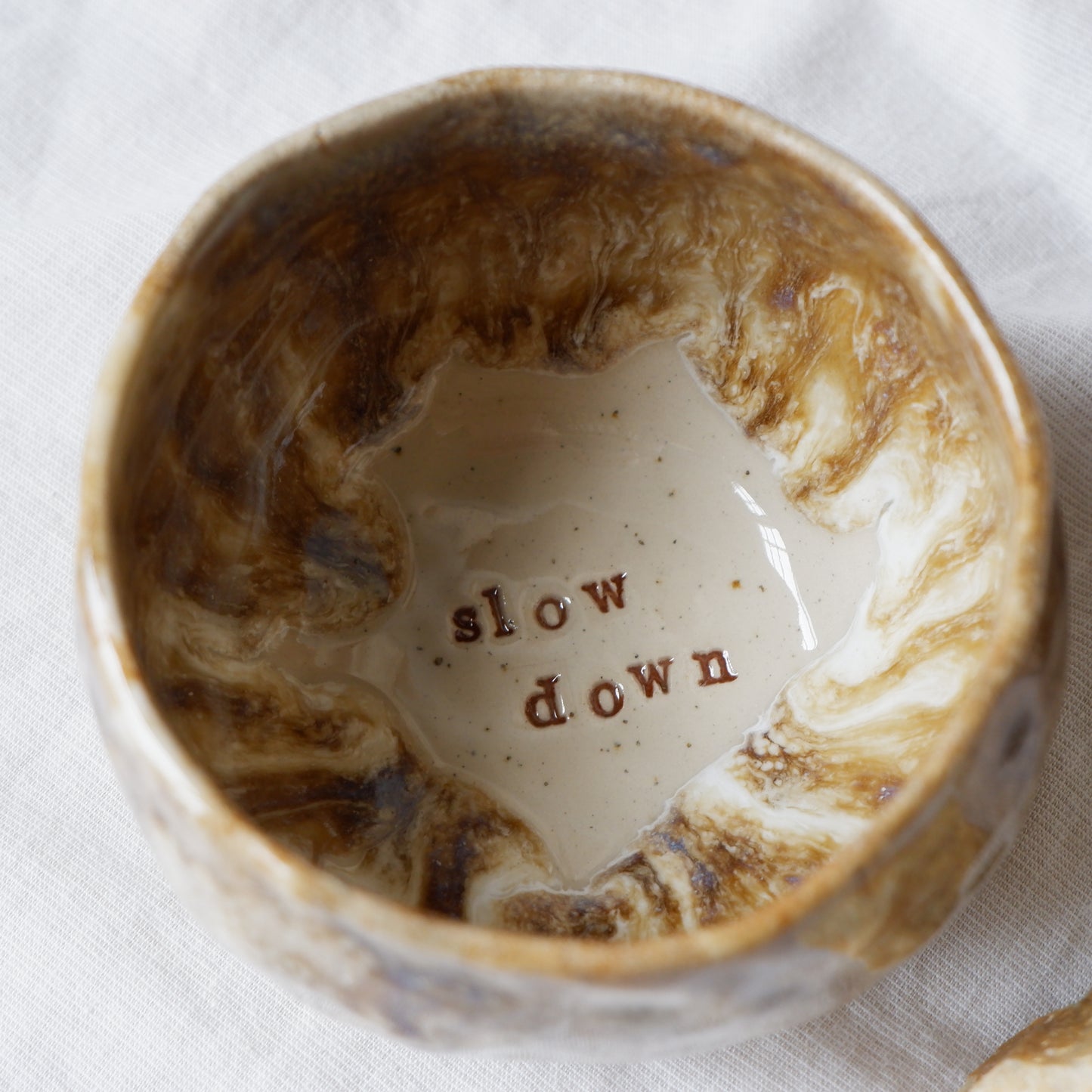 Slow down // ceremonial mug
