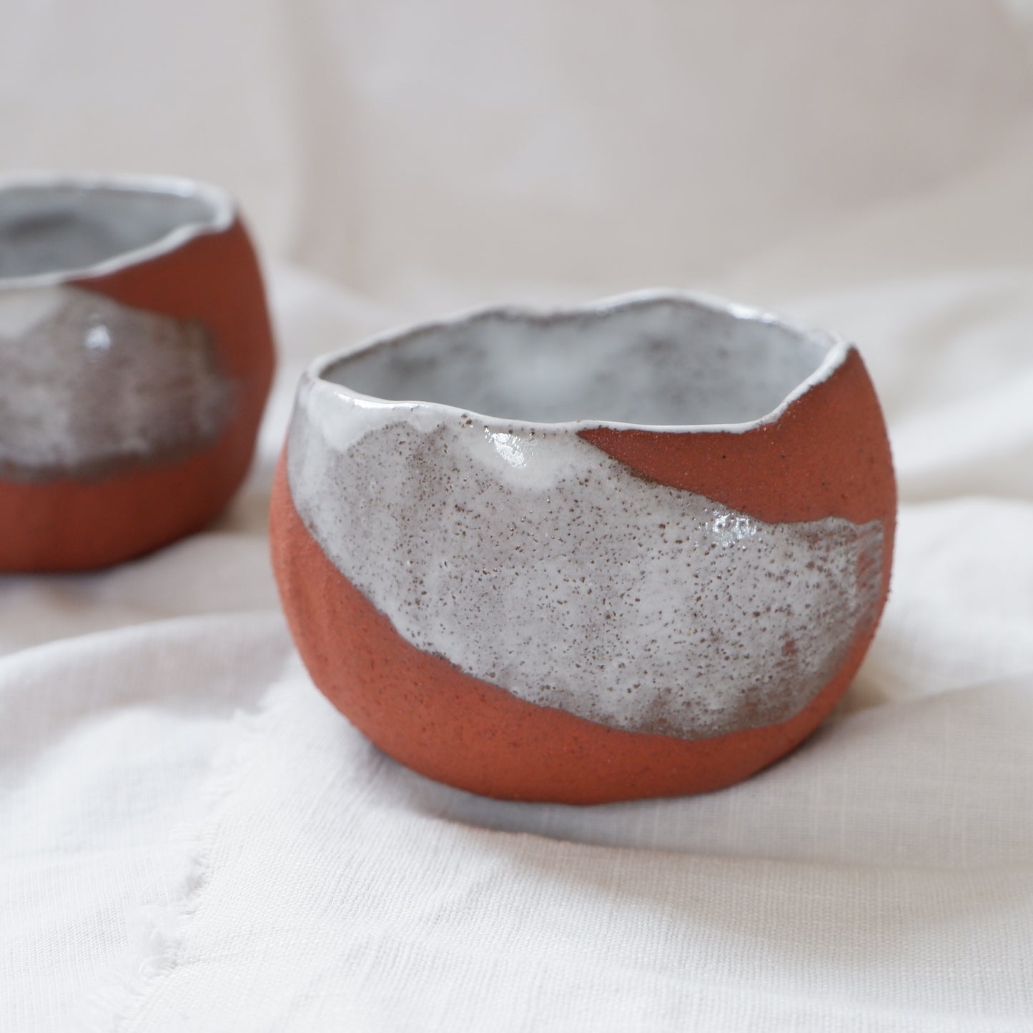 Ceremonial cups made from red clay