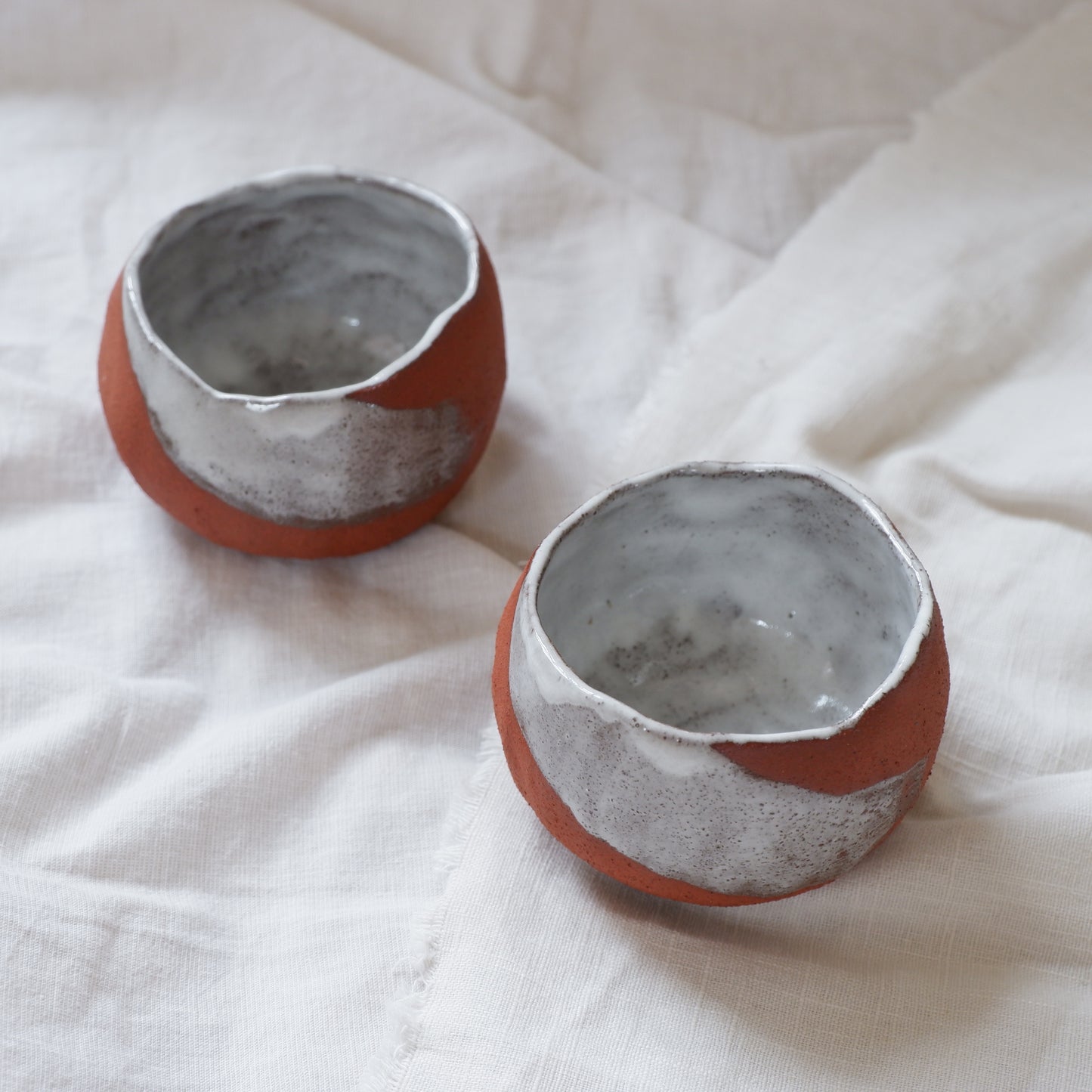 Ceremonial cups made from red clay