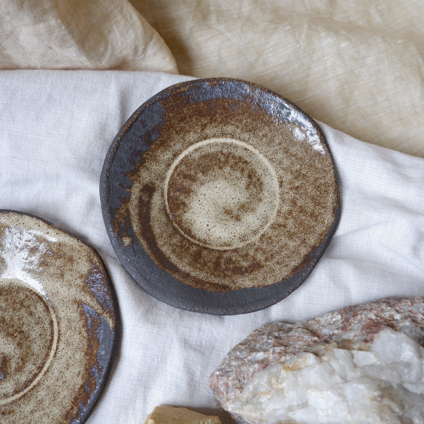 Rooted Collection // Brown Clay Saucers