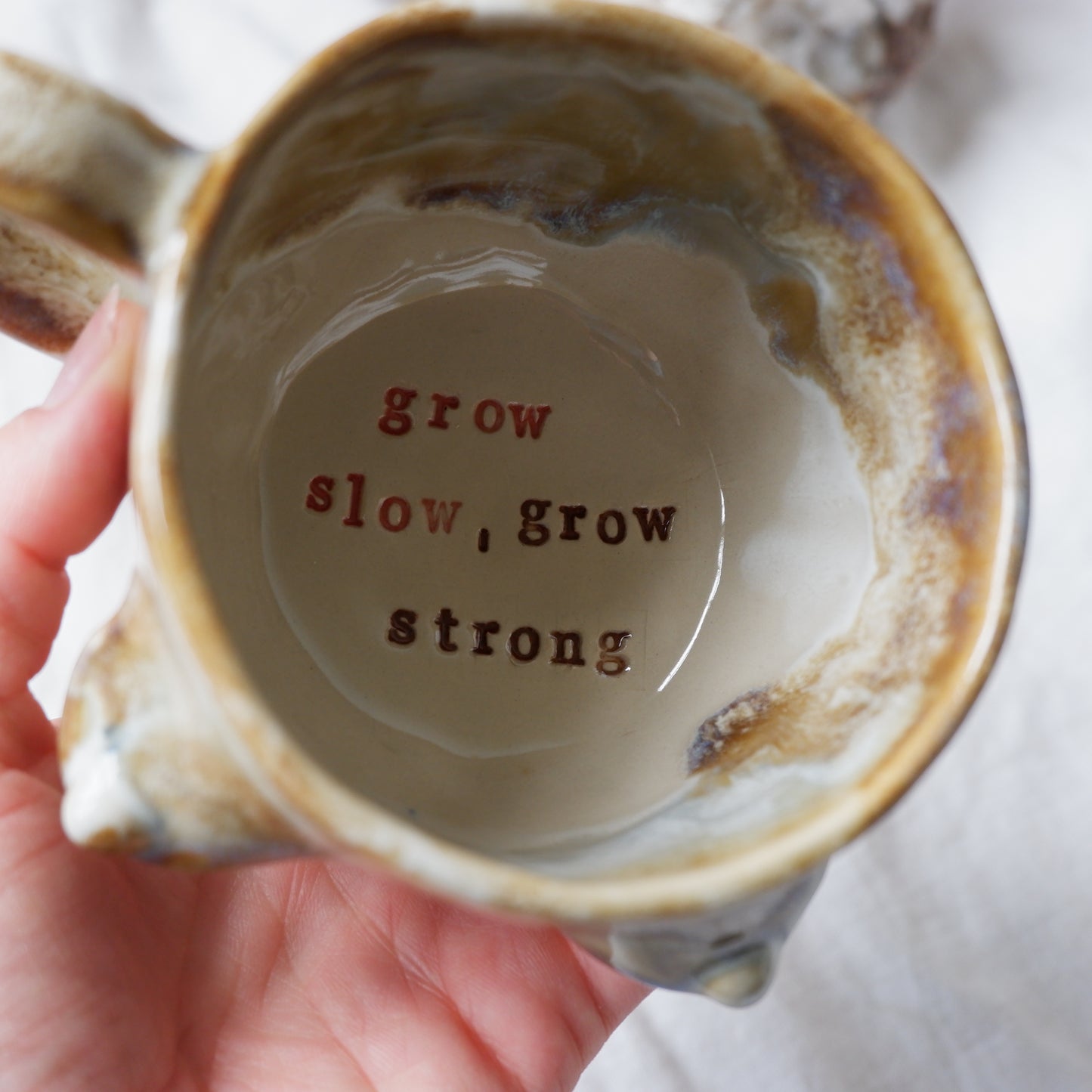 'grow slow, grow strong' Mug
