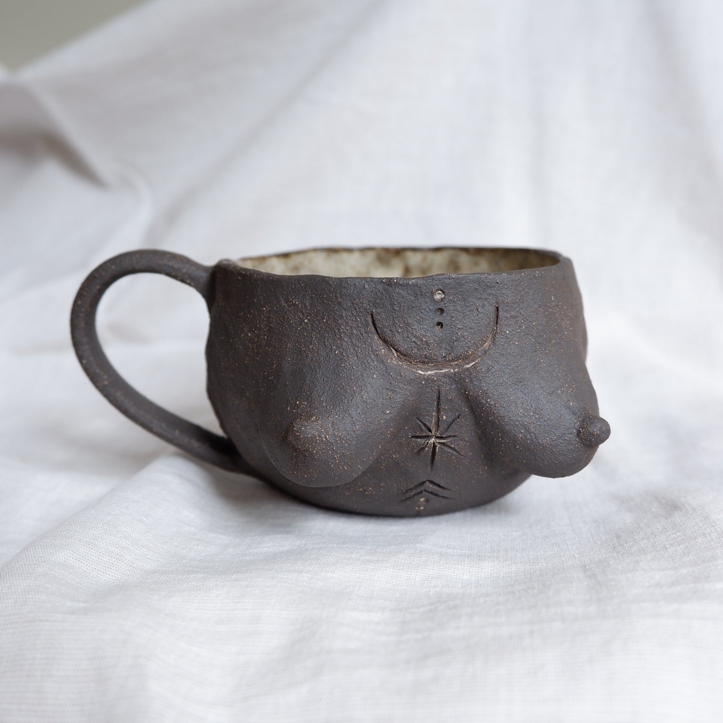 Rooted Collection // Carved tattoo mug / symbolizes growth and illumination