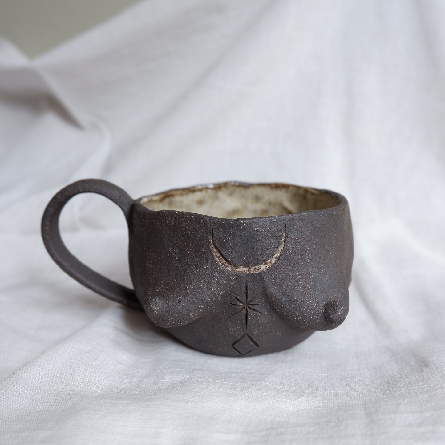Rooted Collection // Carved tattoo mug / symbolizes belonging and protection