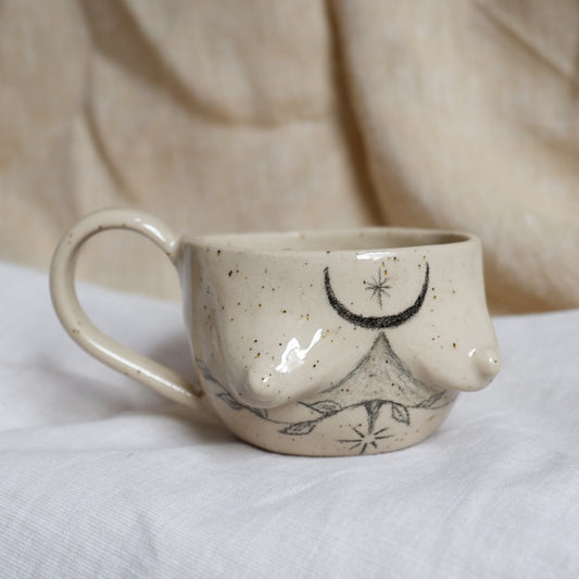 Hand-Drawn Tattoo Mug // Balance