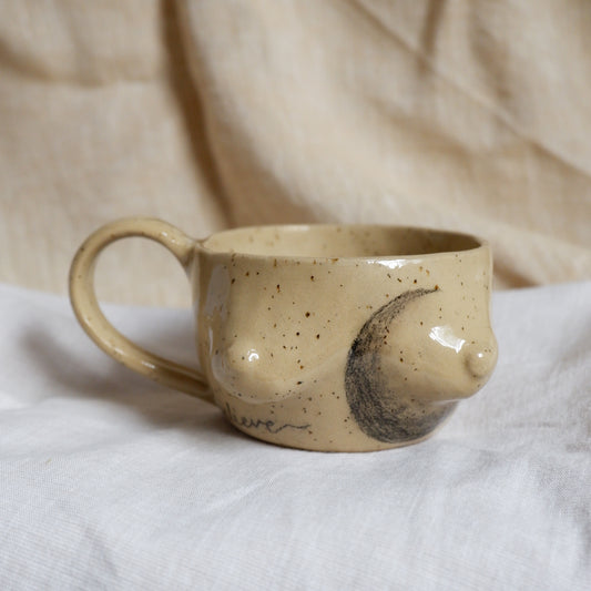 Hand-Drawn Tattoo Mug // Believe