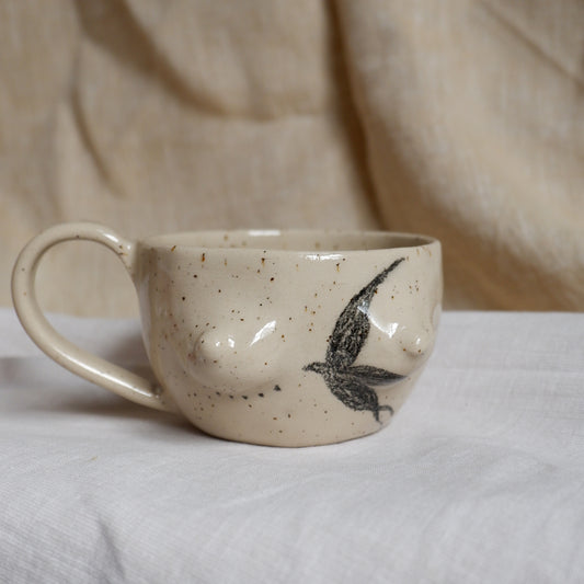 Hand-Drawn Tattoo Mug // Freedom