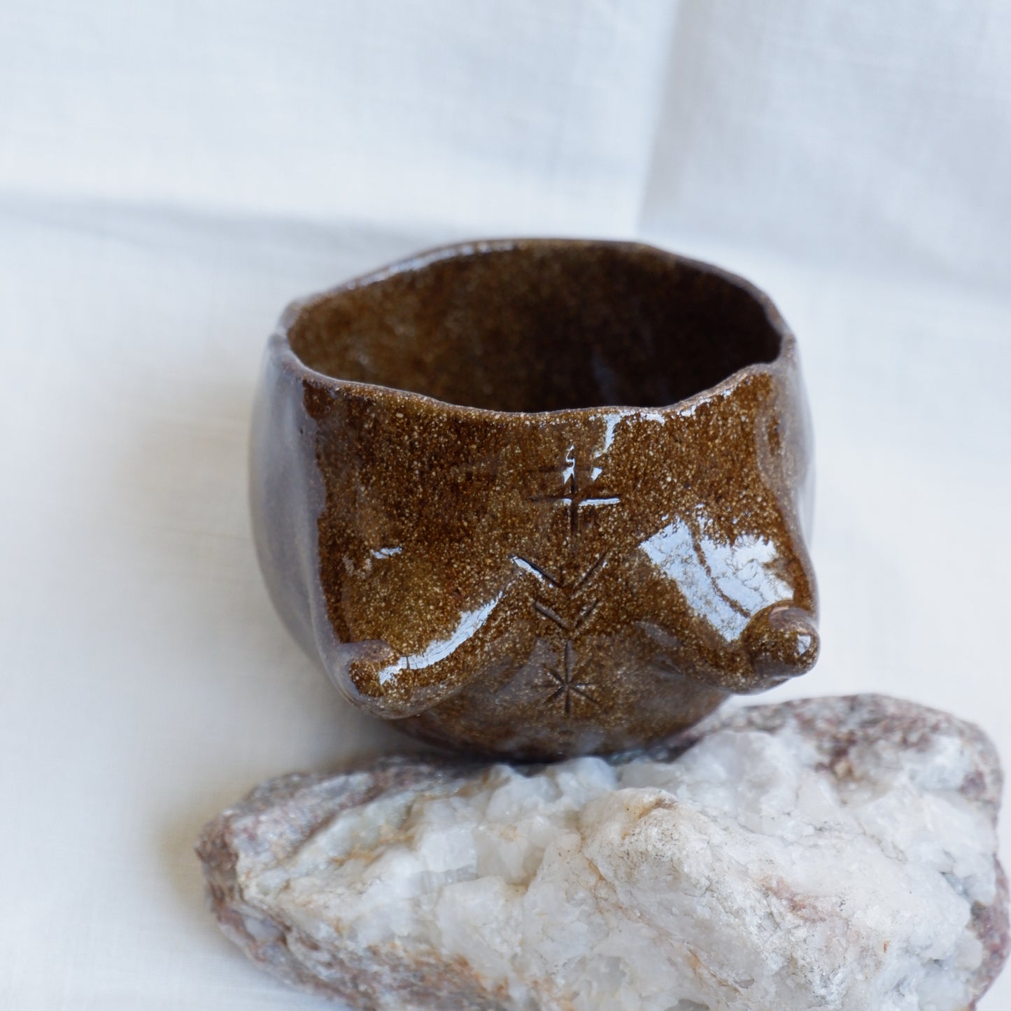 Rooted Collection // Carved tattoo mug / symbolizes clarity and direction