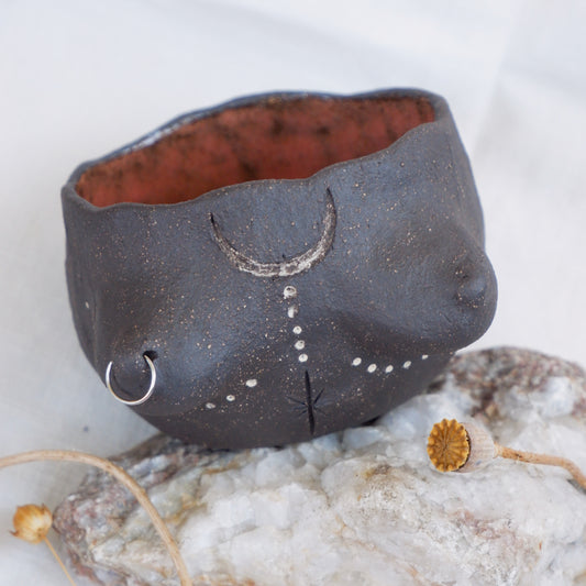 Rooted Collection // Carved tattoo mug / symbolizes reflection and connection