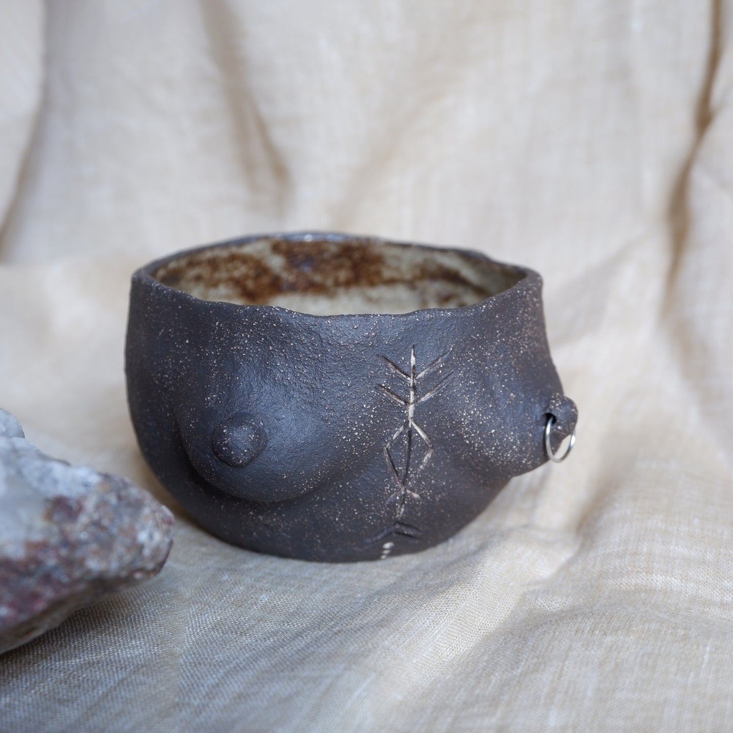 Rooted Collection // Carved tattoo mug / symbolizes journey, inner strength, and abundance