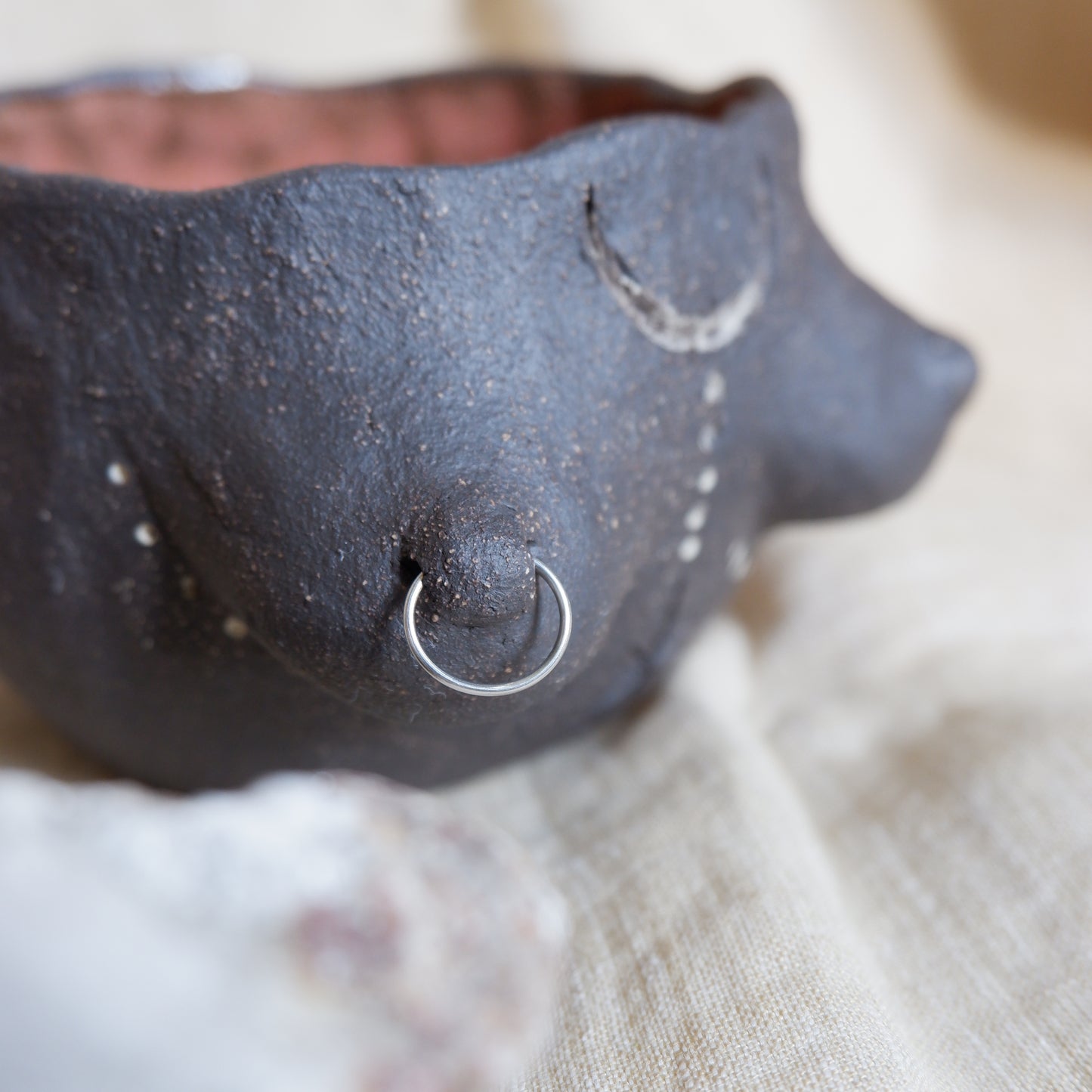 Rooted Collection // Carved tattoo mug / symbolizes reflection and connection