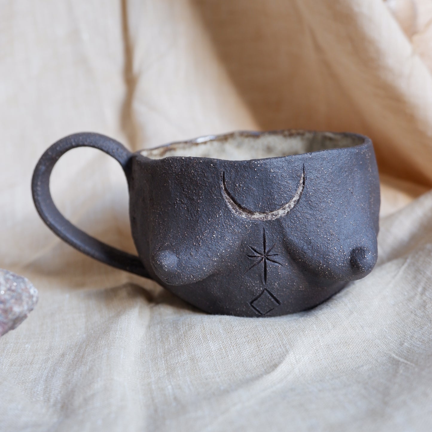 Rooted Collection // Carved tattoo mug / symbolizes guidance and transformation