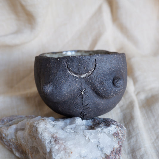 Rooted Collection // Carved tattoo mug / symbolizes guidance and movement