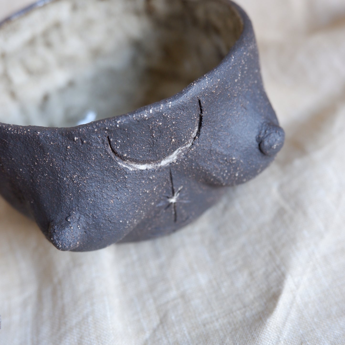 Rooted Collection // Carved tattoo mug / symbolizes guidance and movement