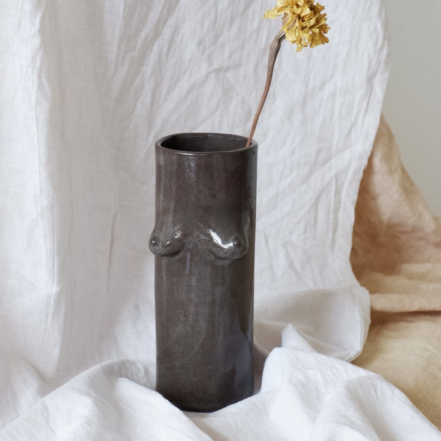 Woman made from black clay No1*