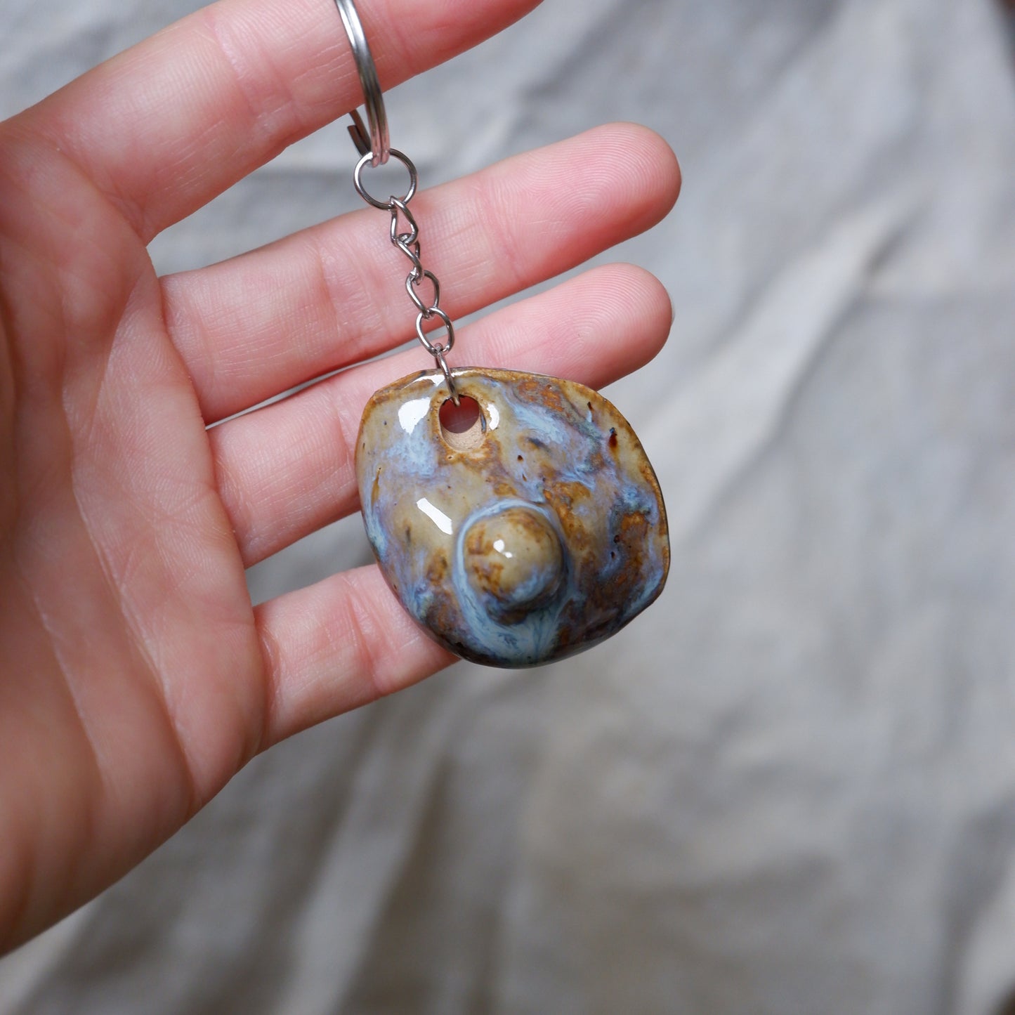 Empowerment ceramic keychain