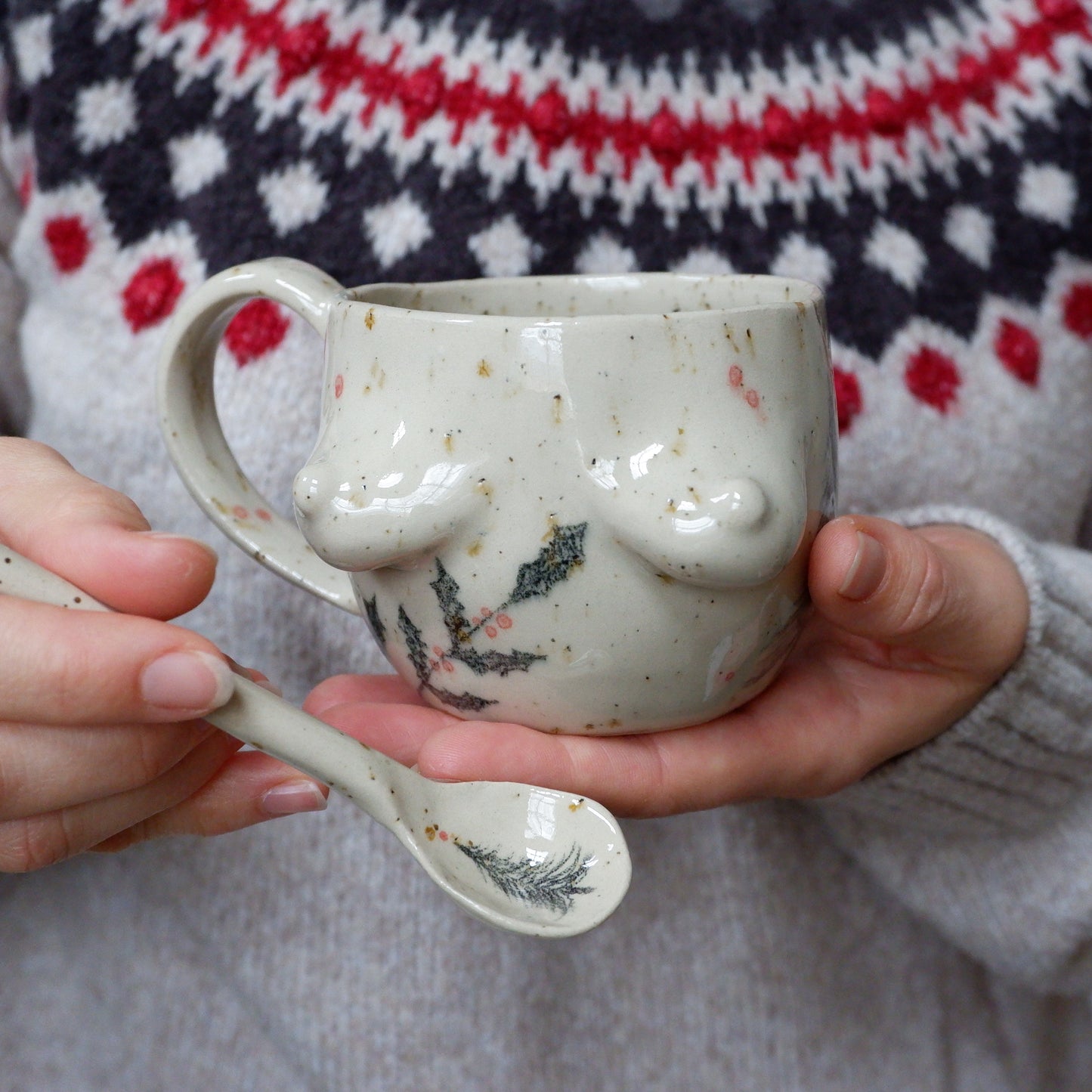 Holiday Mug - Winter Holly