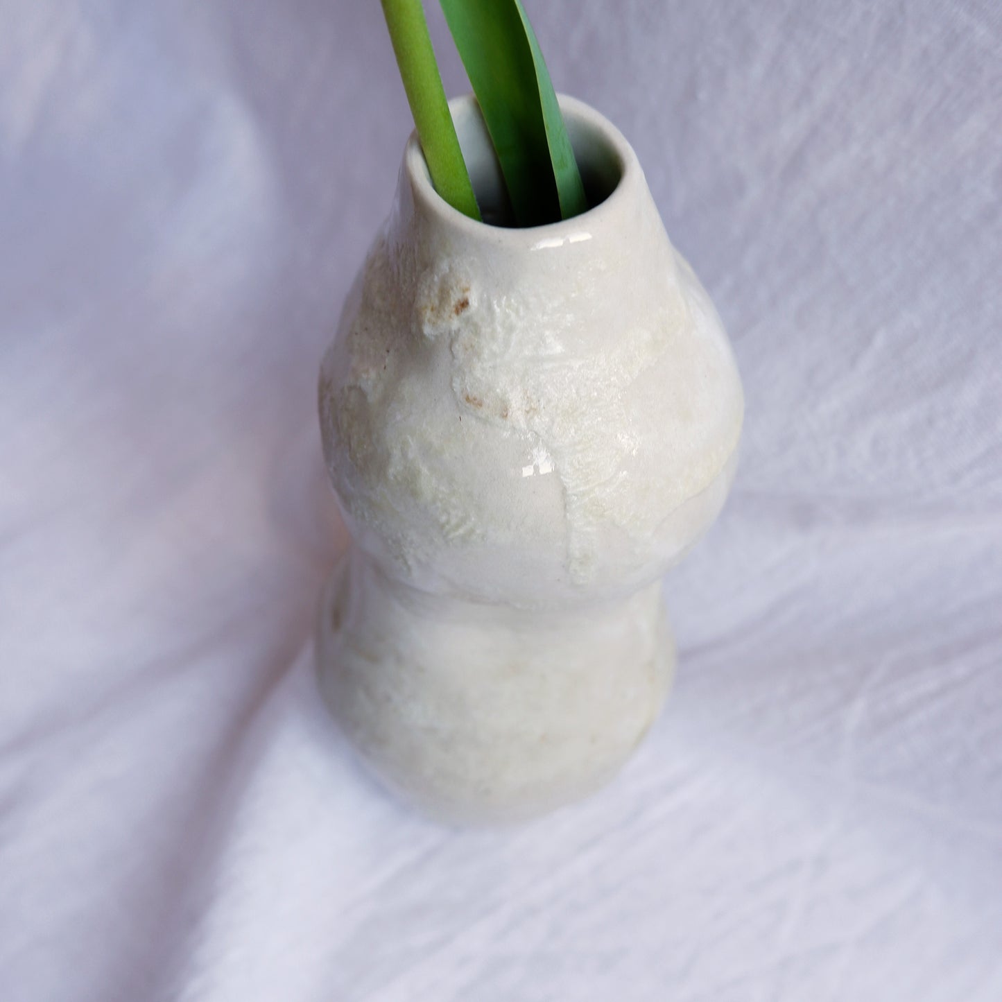Sculptural vase Woman in Beige