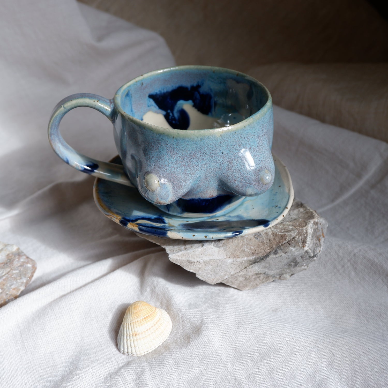 Ocean Collection Mug and Saucer Set