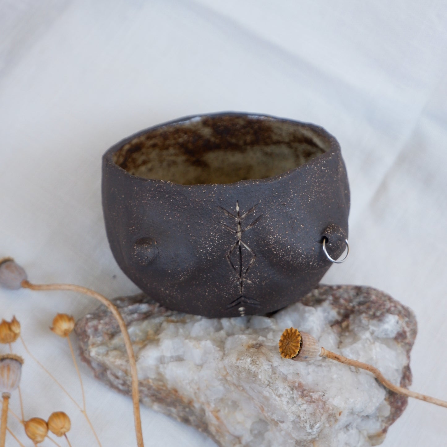 Rooted Collection // Carved tattoo mug / symbolizes journey, inner strength, and abundance