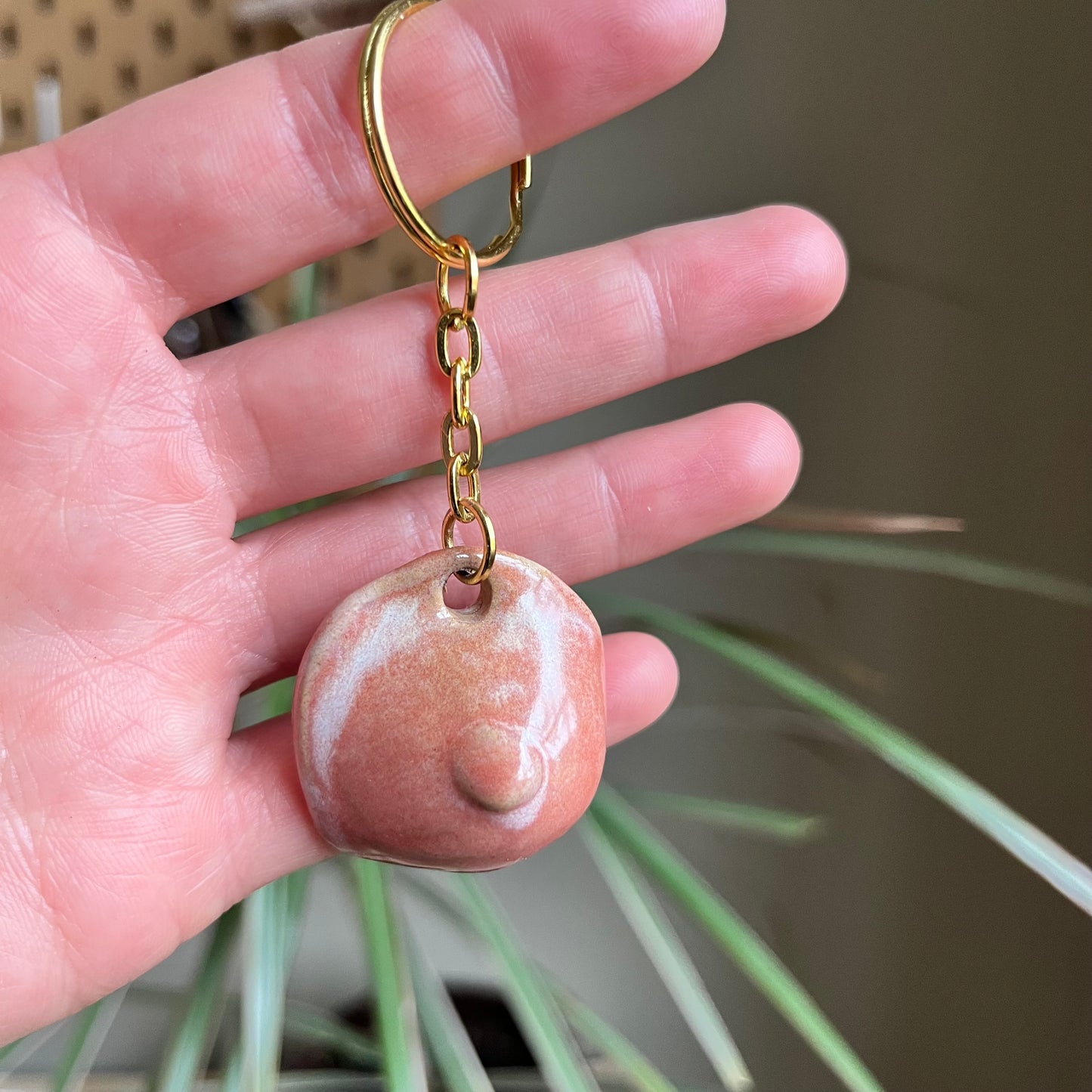 Empowerment ceramic keychain