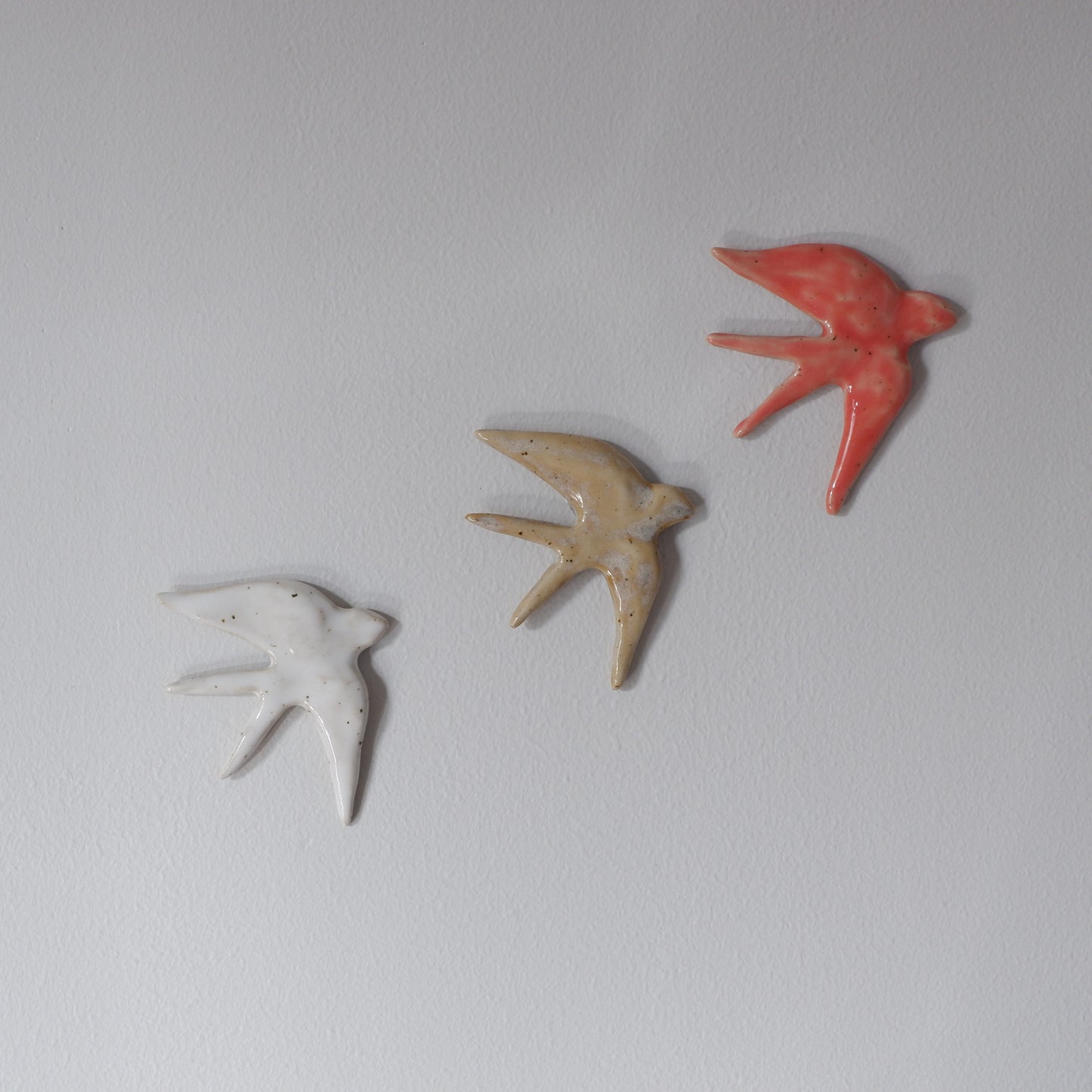 Flock of swallows  no.2 / wall sculptures