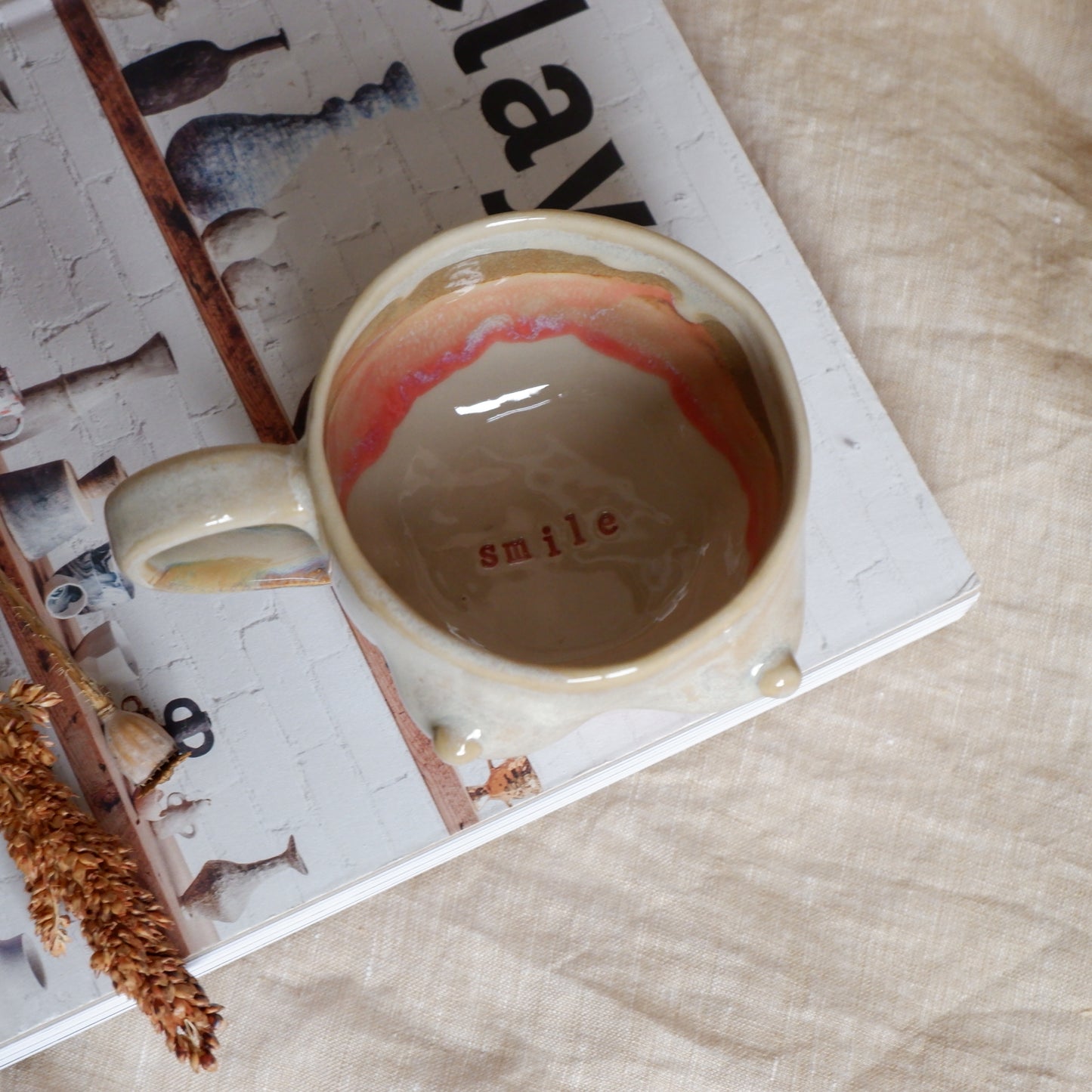 Sandstone Glow Mug / smile