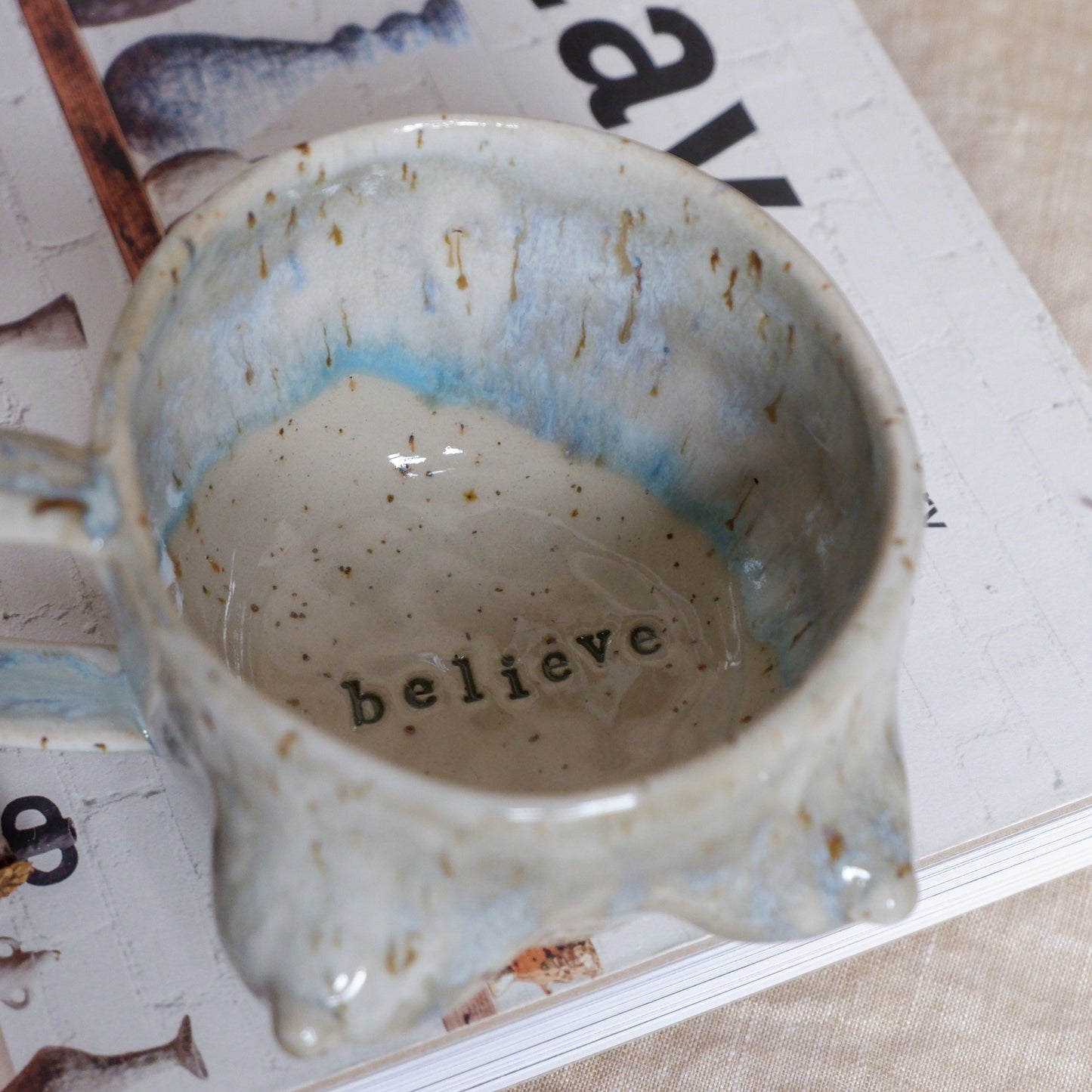 Blue Whisperer Mug / believe