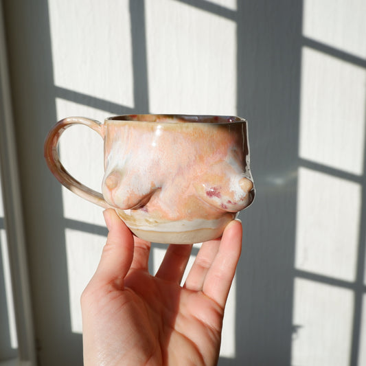 Peachy White Mug