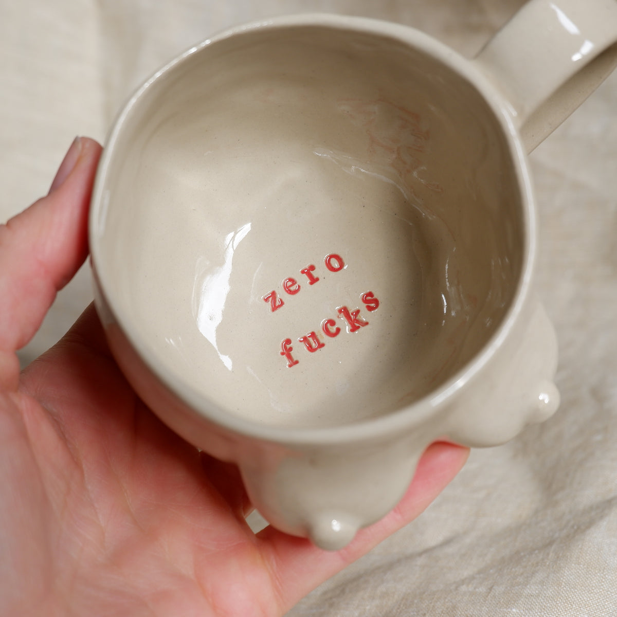 Mug "zero fucks"