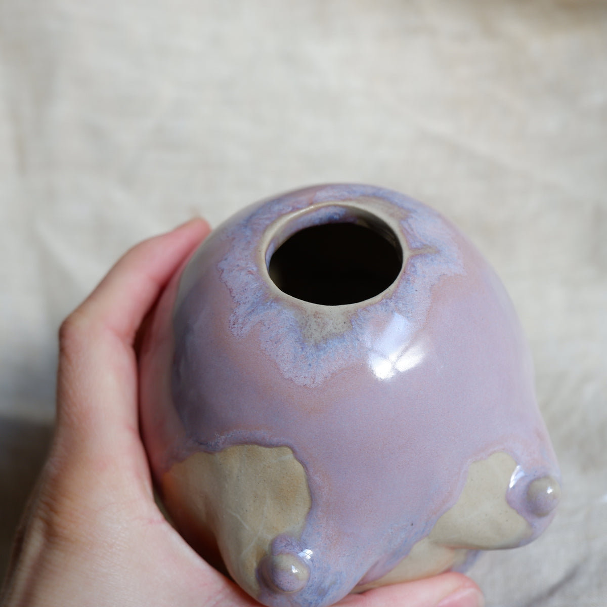Woman in light purple