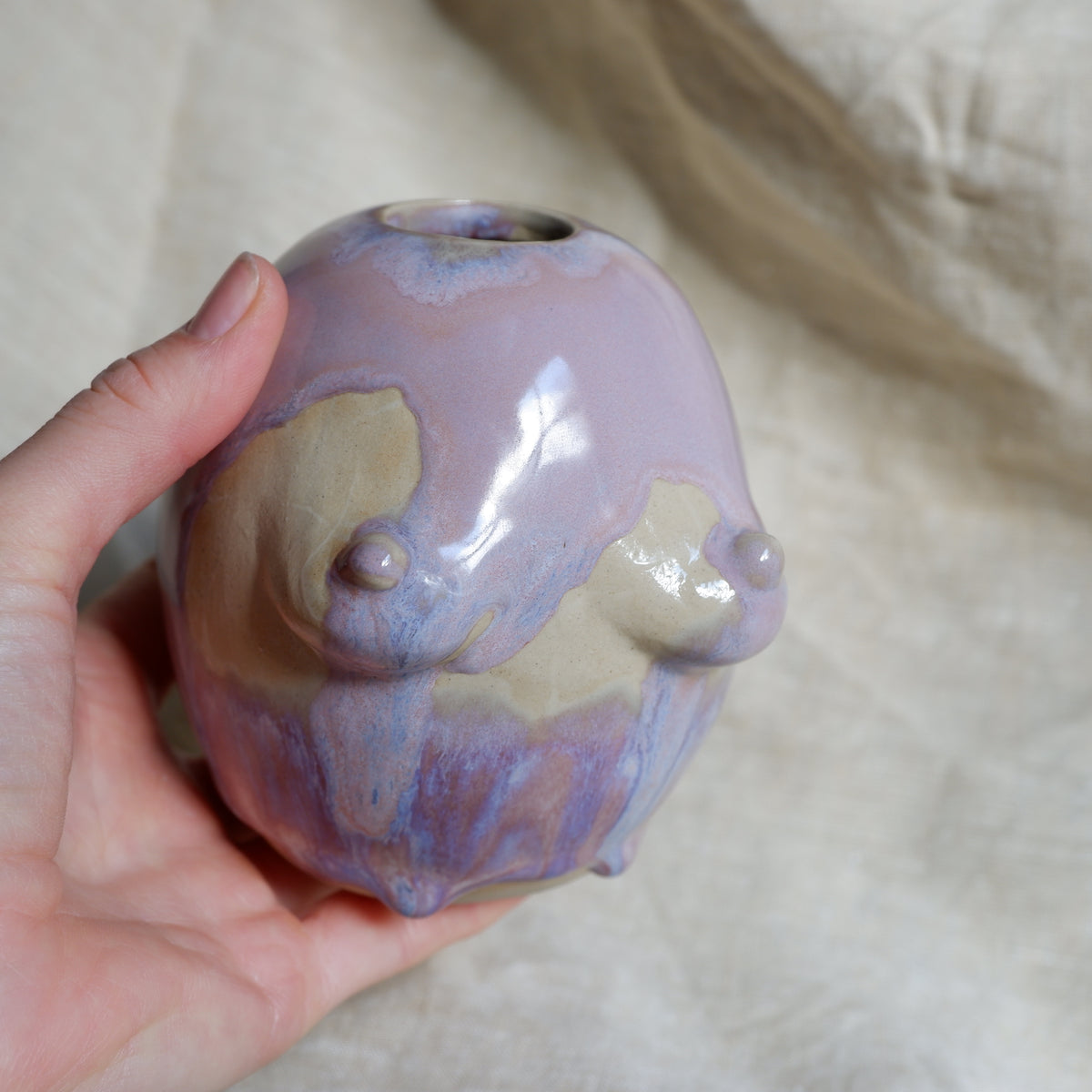 Woman in light purple