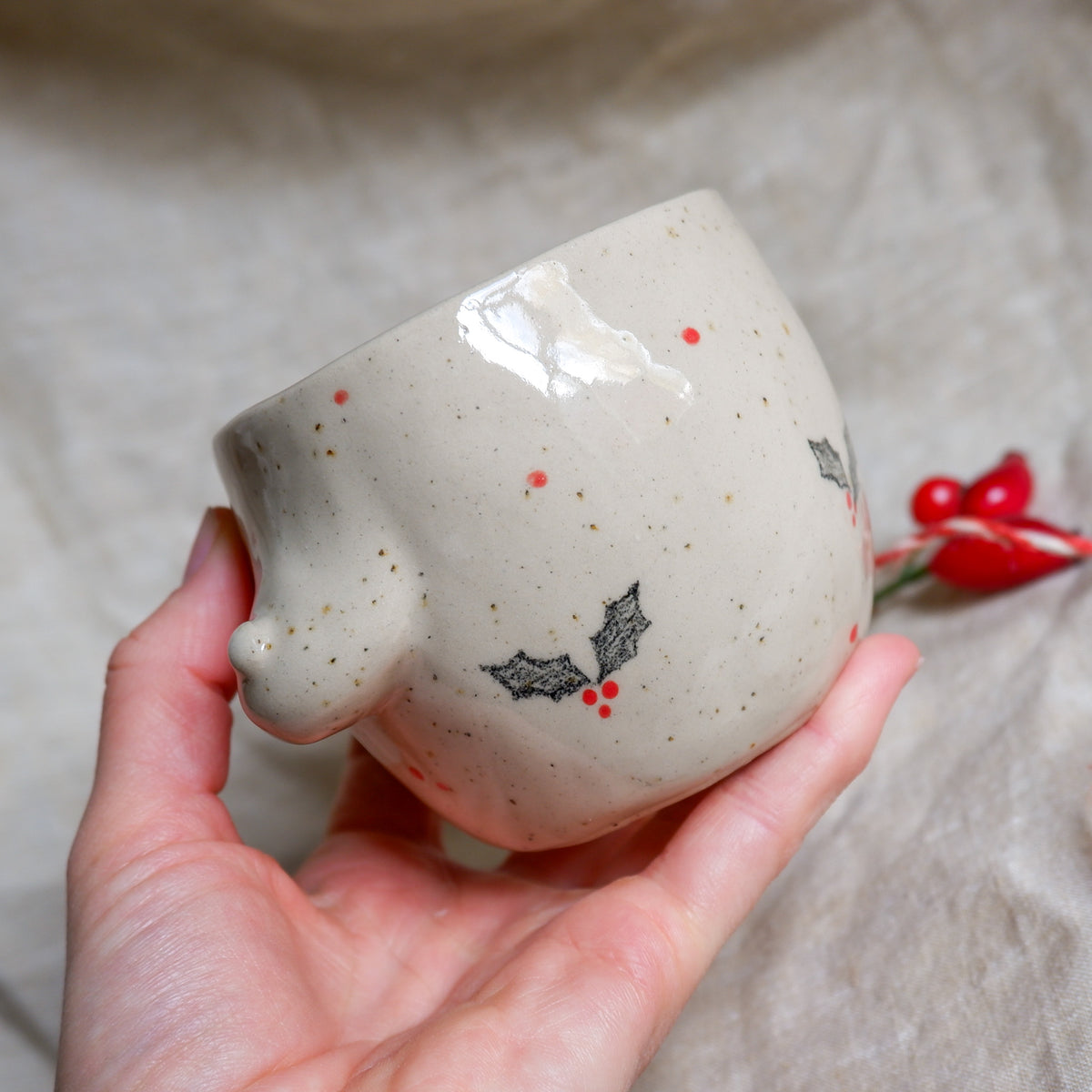 Pencil Holly Mug