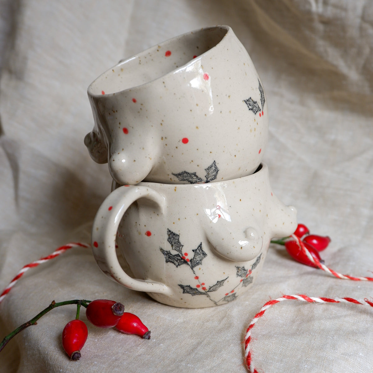 Pencil Holly Mug
