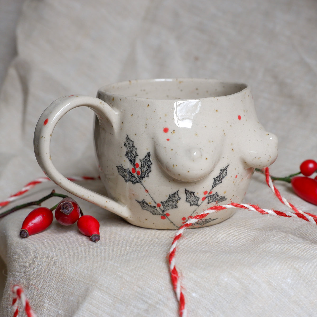 Pencil Holly Mug