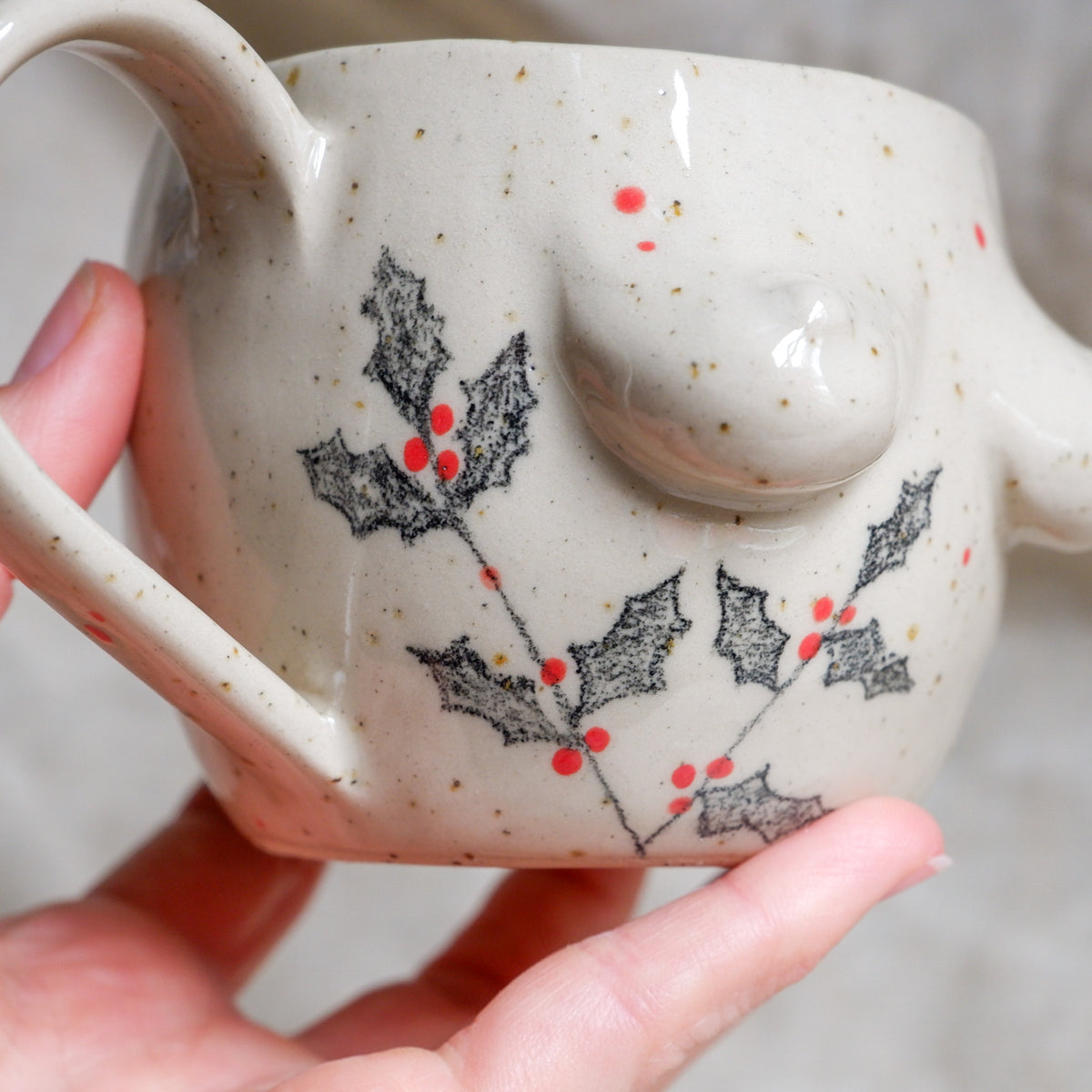 Pencil Holly Mug