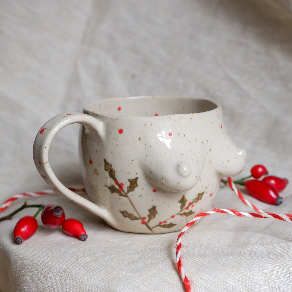 Winter Holly Mug